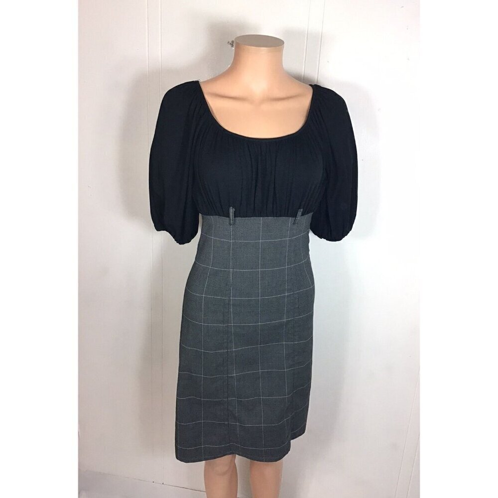 Max Studio Plaid Dress Womens Small